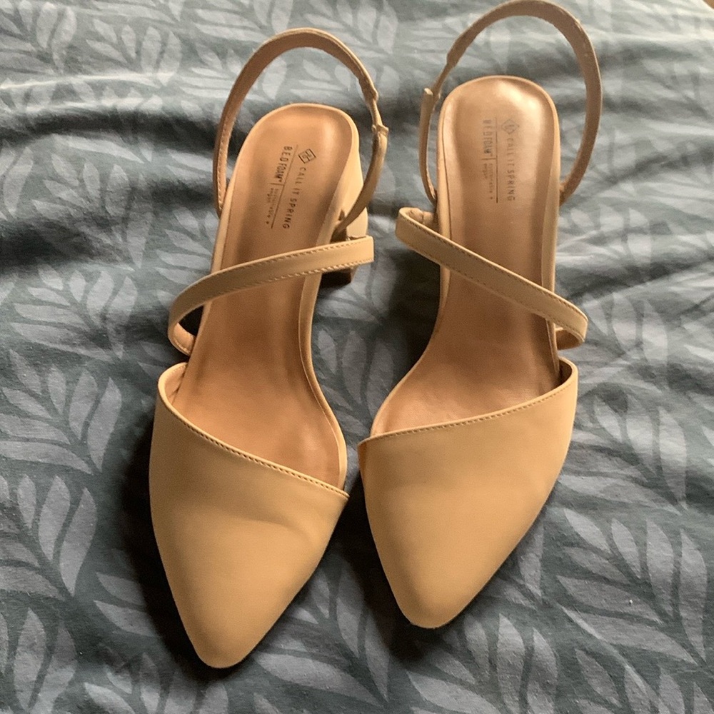 Call It Spring Cream Heels